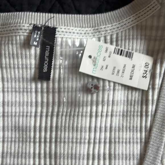 Cotton blend buttoned cardigan - Picture 3 of 8